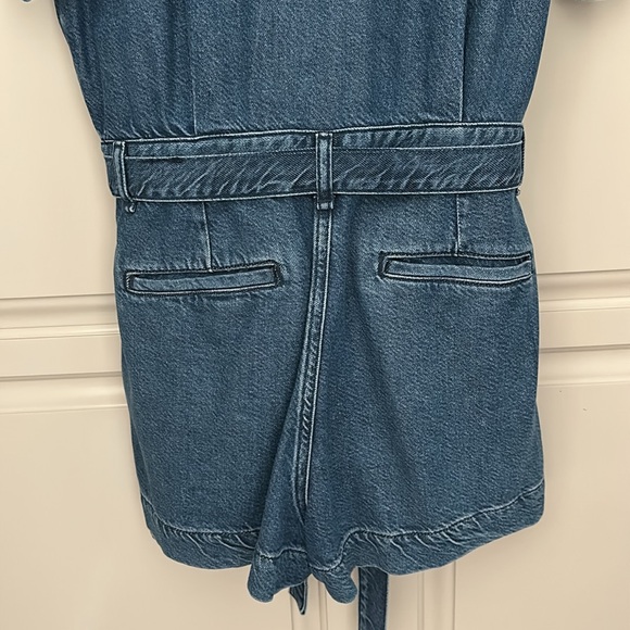 rag & bone featherweight denim romper. Medium - Picture 7 of 8